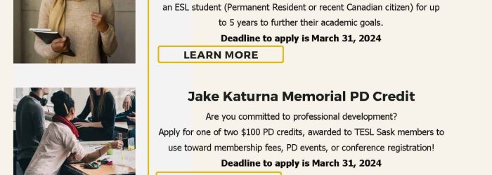 TESL Sask Awards Announcement 2024 (1)